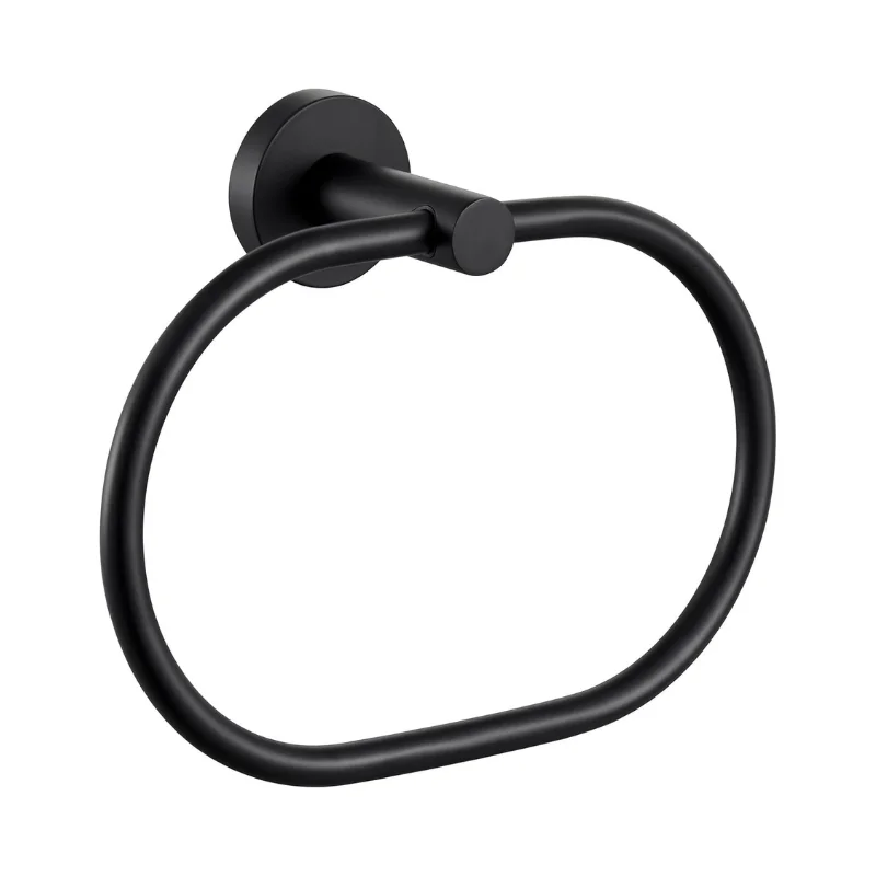 Elliptical Drilling Towel Ring in Stainless Steel - Bridgesea Hardware