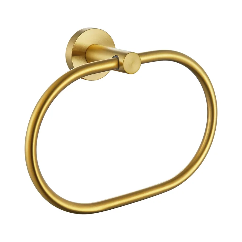 Elliptical Drilling Towel Ring in Stainless Steel - Bridgesea Hardware