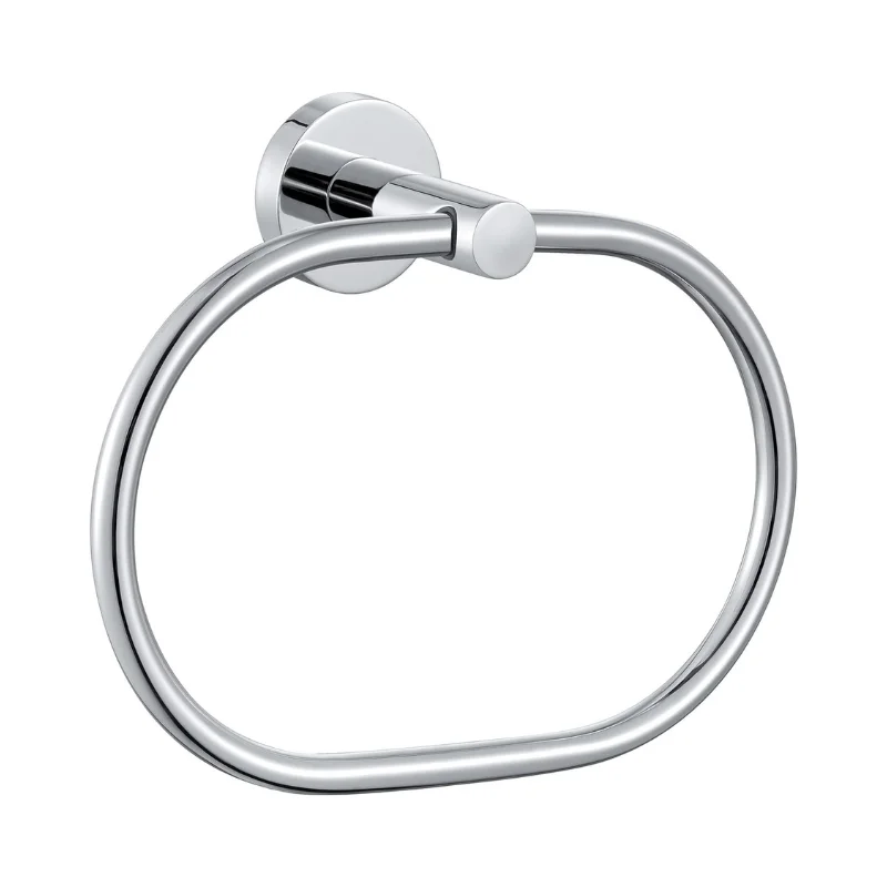 Elliptical Drilling Towel Ring in Stainless Steel - Bridgesea Hardware