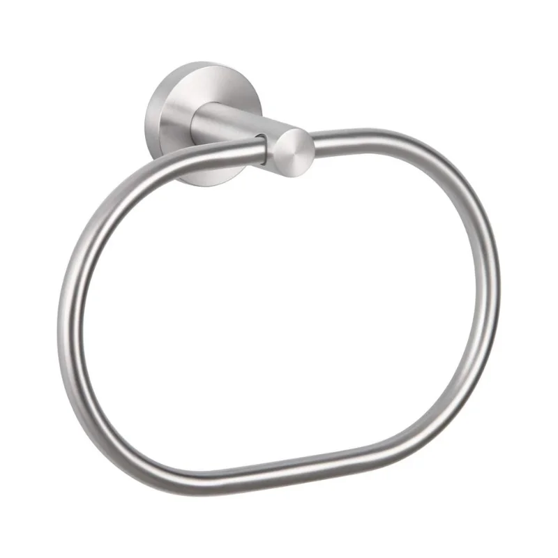 Elliptical Drilling Towel Ring in Stainless Steel - Bridgesea Hardware