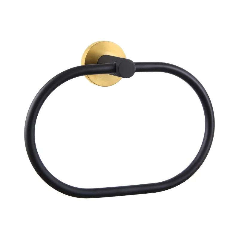 Elliptical Drilling Towel Ring in Stainless Steel - Bridgesea Hardware