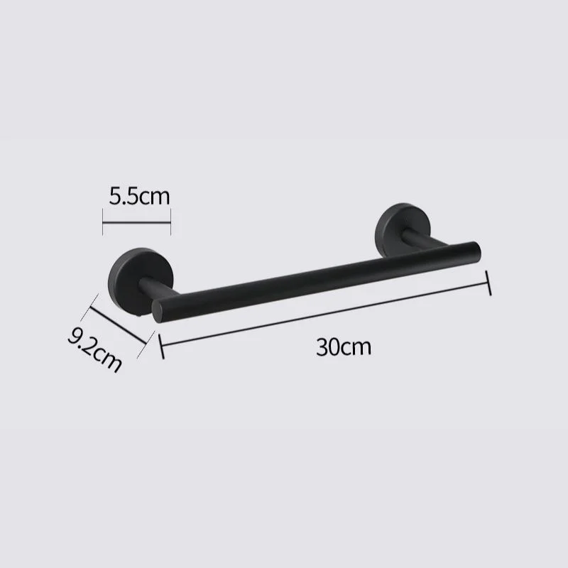 Round Base Towel Bar in Stainless Steel - Bridgesea Hardware