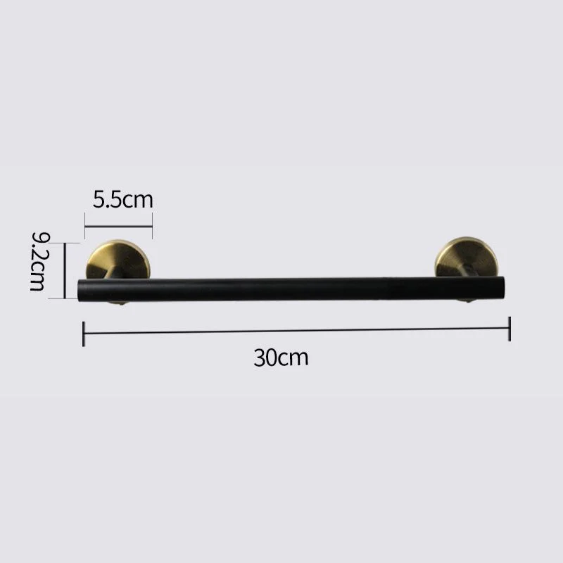 Round Base Towel Bar in Stainless Steel - Bridgesea Hardware