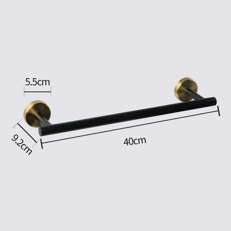 Round Base Towel Bar in Stainless Steel - Bridgesea Hardware