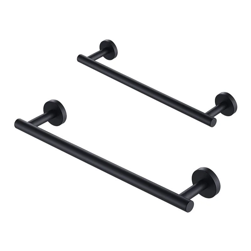 Round Base Towel Bar in Stainless Steel - Bridgesea Hardware