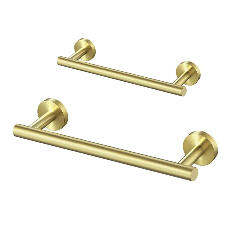 Round Base Towel Bar in Stainless Steel - Bridgesea Hardware
