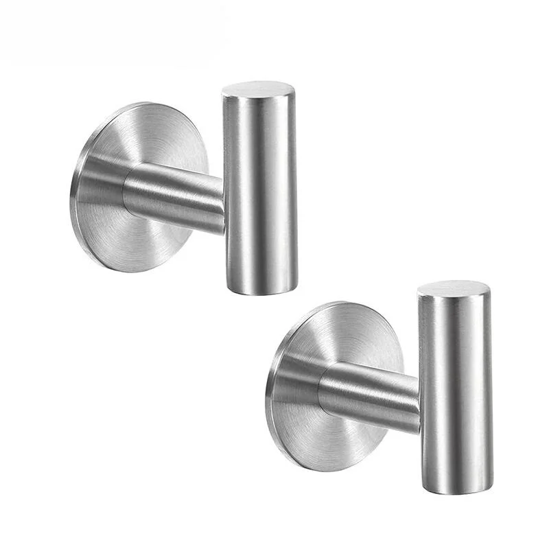 Robe Hook Round Thin in Stainless Steel - Bridgesea Hardware