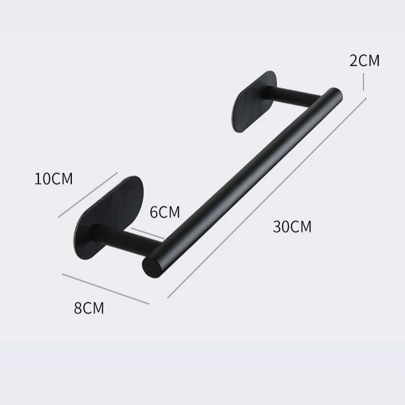 Elliptical Base Towel Bar in Stainless Steel - Bridgesea Hardware