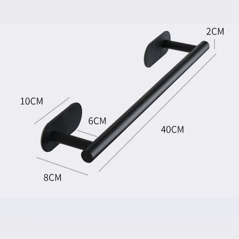 Elliptical Base Towel Bar in Stainless Steel - Bridgesea Hardware