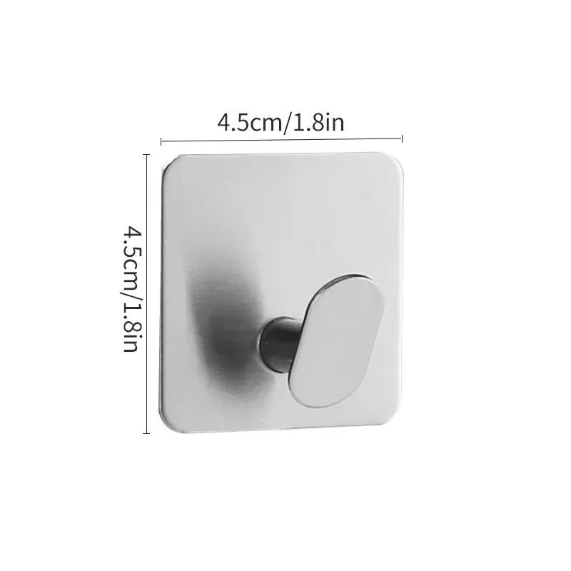 Square Bottom Thumb Style Hook in Stainless Steel - Bridgesea Hardware