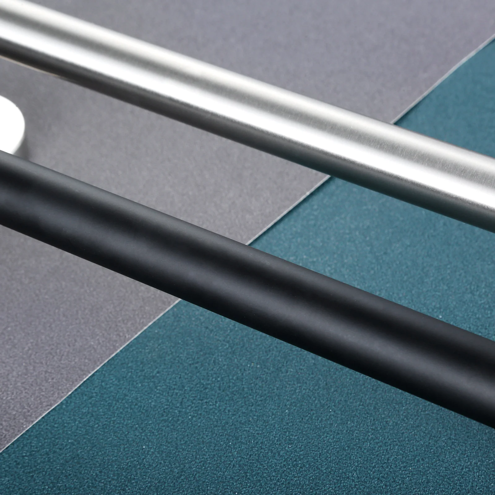 Round Base Towel Bar in Stainless Steel - Bridgesea Hardware