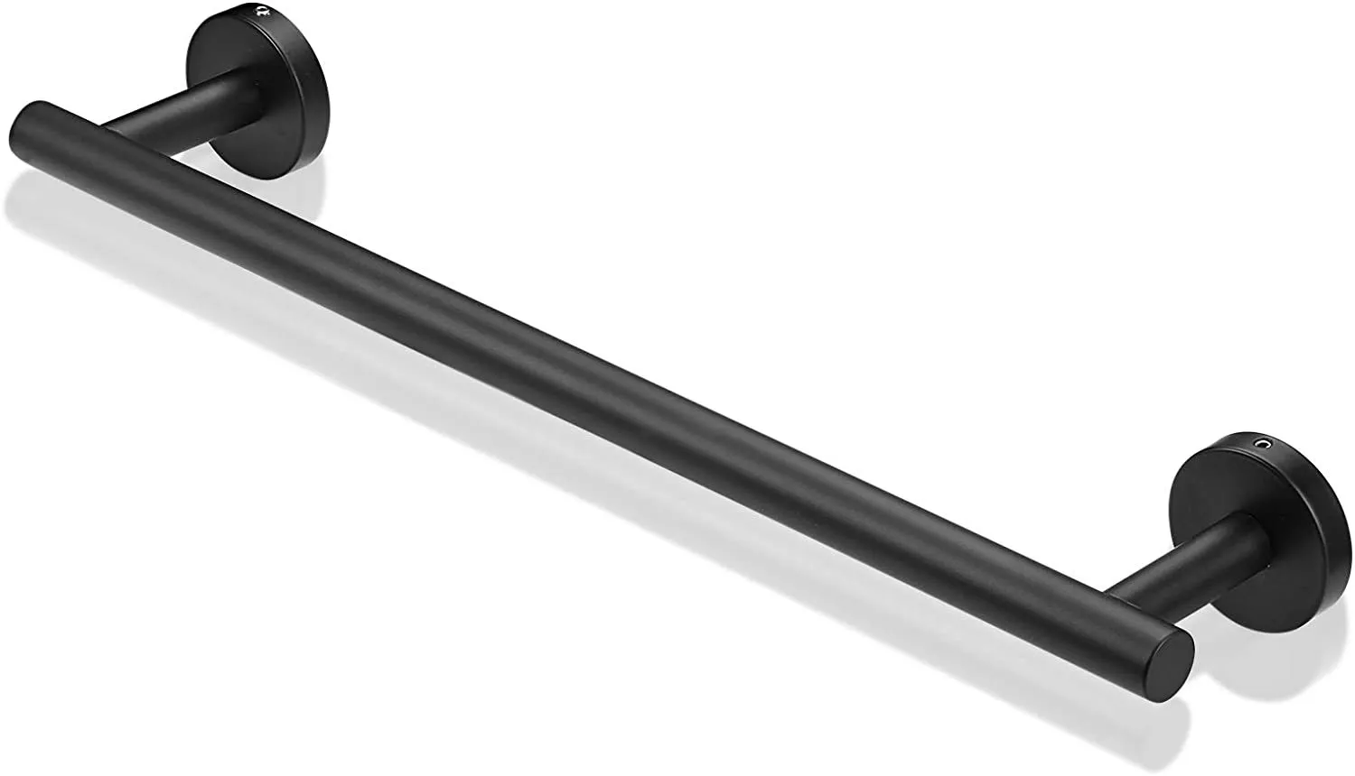 Round Base Towel Bar in Stainless Steel - Bridgesea Hardware