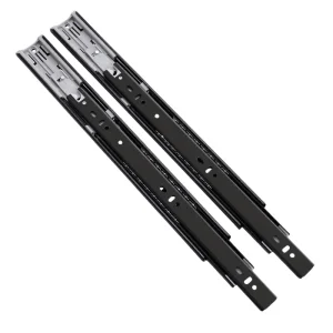 DGSM002 Pair Soft CLose Side Mount Cabinet Drawer Slide in Cold Rolled Steel both front open - Bridgesea Hardware