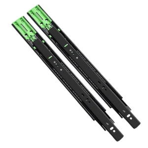 DGSM003 Pair Soft CLose Side Mount Cabinet Drawer Slide in Cold Rolled Steel both front open - Bridgesea Hardware