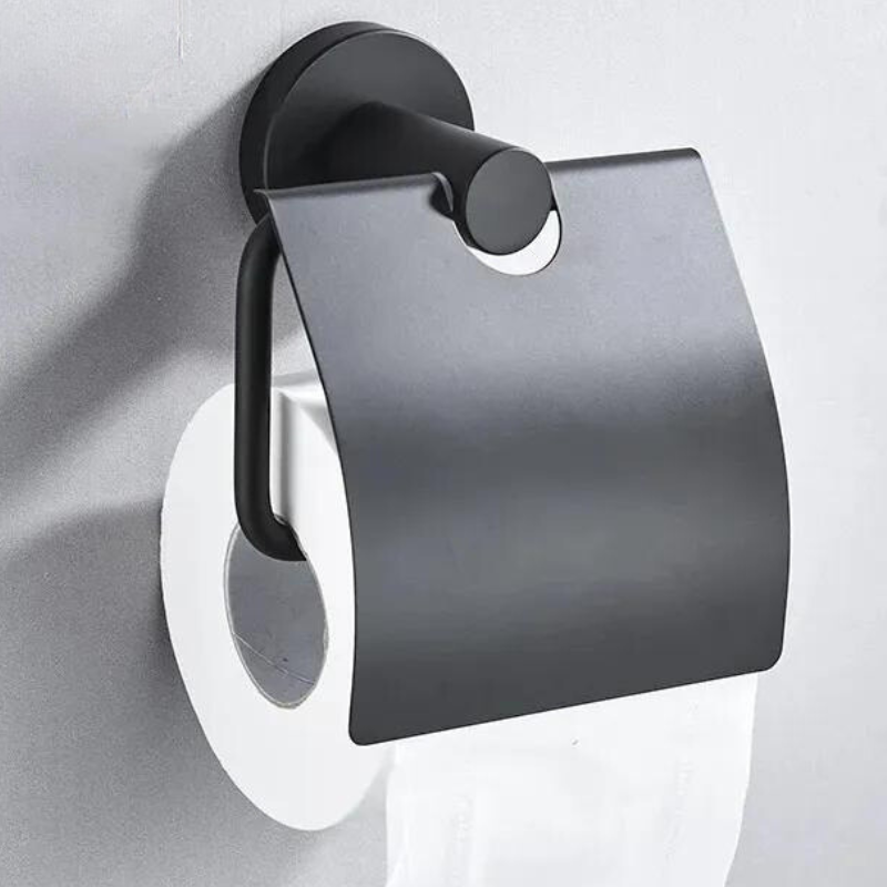 Toilet Paper Holder with LID in Stainless Steel - Bridgesea Hardware